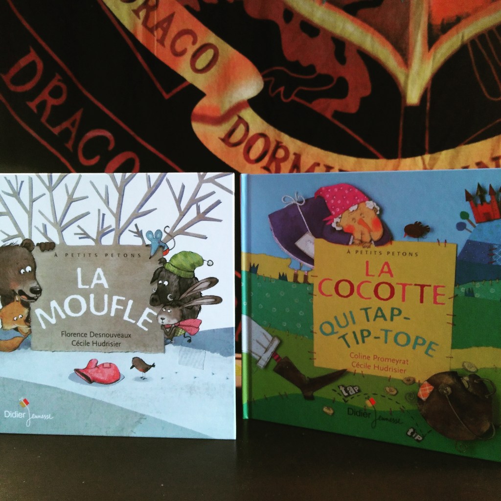 "La moufle", "la cocotte qui tap-tip-tope" deux livres de la collection à petits petons