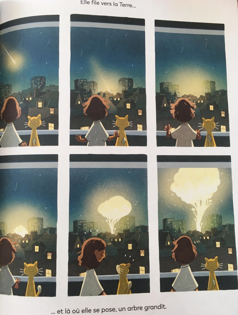 Un arbre magique pousse dans la ville