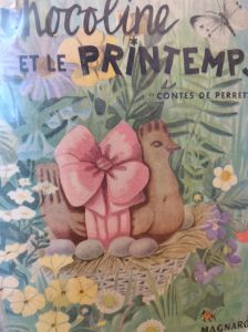 Une poule en chocolat veut rencontrer le printemps